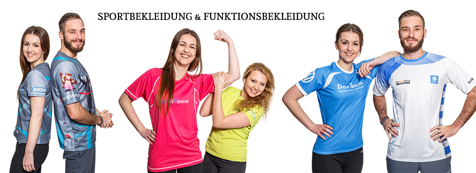 Sportbekleidung & Funktionsbekleidung bedrucken & besticken