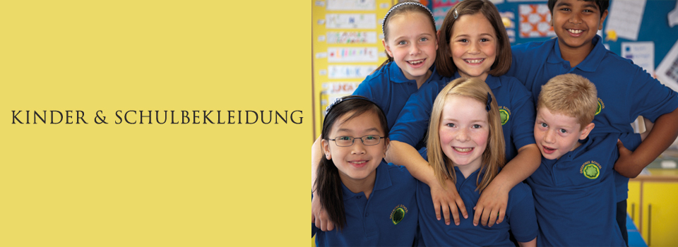 Schulbekleidung, Schuluniform & Schulmode für Kinder bedrucken & besticken
