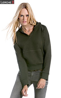 Ladies' Hooded V-Neck B&C