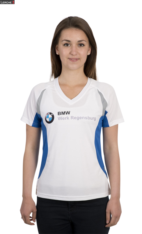 Damen Laufshirt mit V-Ausschnitt James & Nicholson