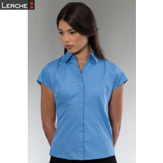Popelin Bluse, kurzarm Russell