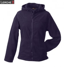 Girly Microfleece Jacket Hooded James & Nicholson