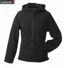 Girly Microfleece Jacket Hooded James & Nicholson