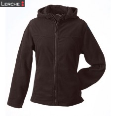 Girly Microfleece Jacket Hooded James & Nicholson