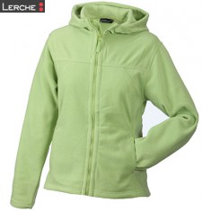 Girly Microfleece Jacket Hooded James & Nicholson
