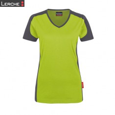 Women V-Shirt Contrast Performance Hakro