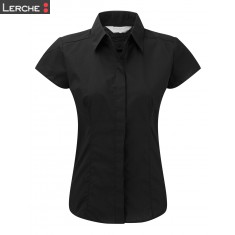 Popelin Bluse, kurzarm Russell
