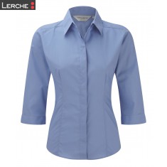 Popelin Bluse mit 3/4 Arm Russell