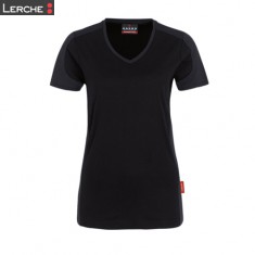 Women V-Shirt Contrast Performance Hakro
