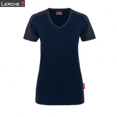 Women V-Shirt Contrast Performance Hakro